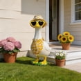 thumbnail image 5 of Fmbmuo Porch Goose Outfit 23 Inch Tropical Yellow Outdoor Decor, Soft Polyester Full Set Clothes Goose Costume for Outdoor Patio Yard Lawn Decor, 5 of 5