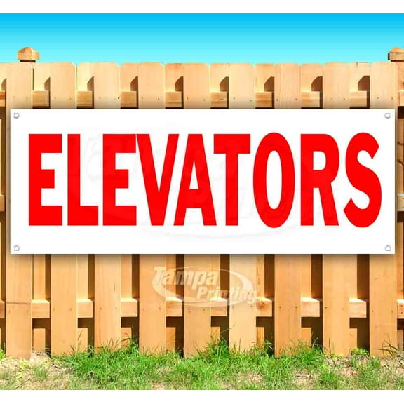 Elevators 13 oz Vinyl Banner With Metal Grommets