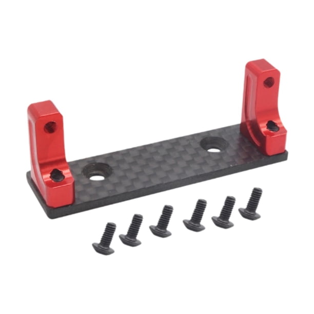 Soporte de montaje para servo de coche RC, escala 1:10, fácil instalación, estable, multiusos. Rojo