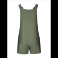 thumbnail image 4 of Cortos de Verano A para Mujer, Casuales Sin Mangas con Bolsillos Verde XXL, 4 of 9