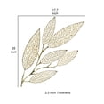 thumbnail image 5 of Benjara 35" Wall Art Decor- Large Carved Leaf Design- Aluminum Gold Finish, 5 of 6