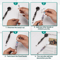 thumbnail image 2 of Beaded Badge Reel Strip Retractable DIY Kit Nurse ID Card Holder for Teacher Office Supplies, 2 of 4