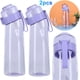 thumbnail image 1 of Botella Flavo 650ML Con Pajita para Reutilizable () Rojo Morado, 1 of 6