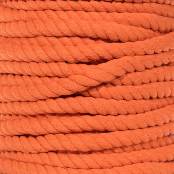 Super Soft 3 Strand Twisted Cotton Rope - Multiple Colors to Choose from in Various Diameters and Lengths