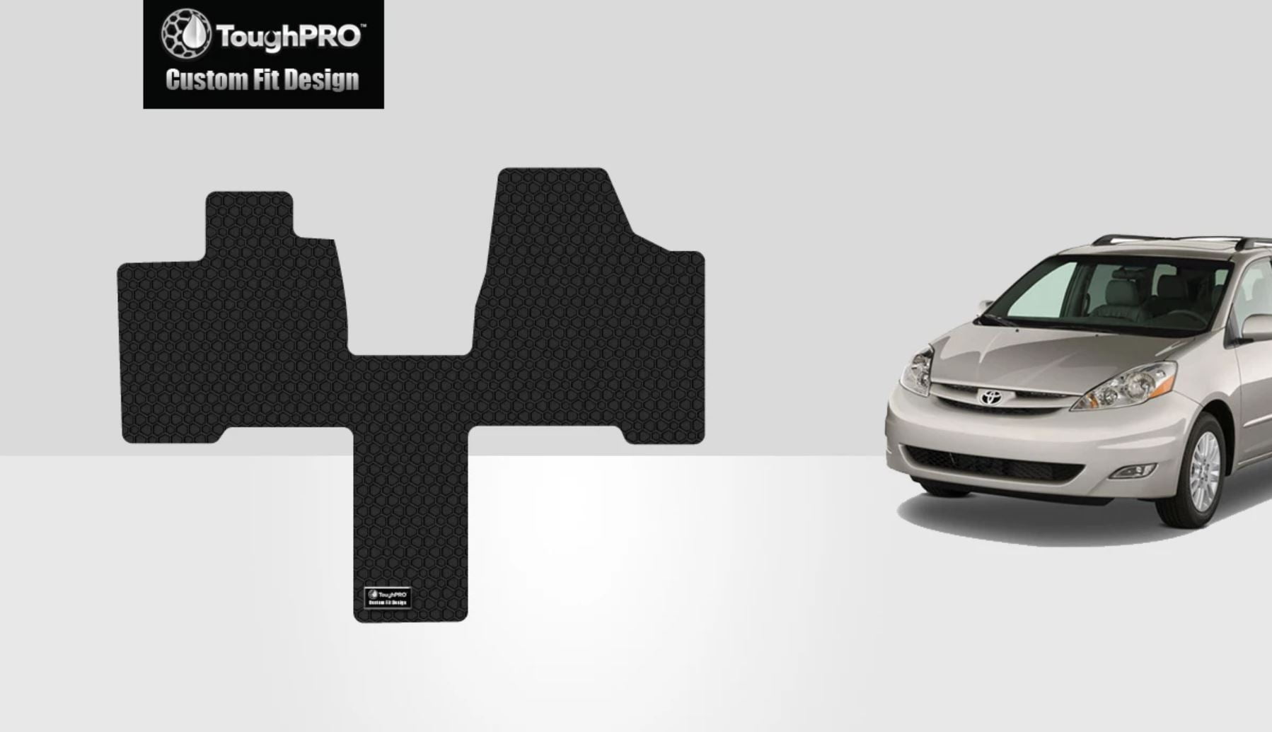 ToughPRO TOYOTA Sienna Front Mat All Weather Heavy Duty Black
