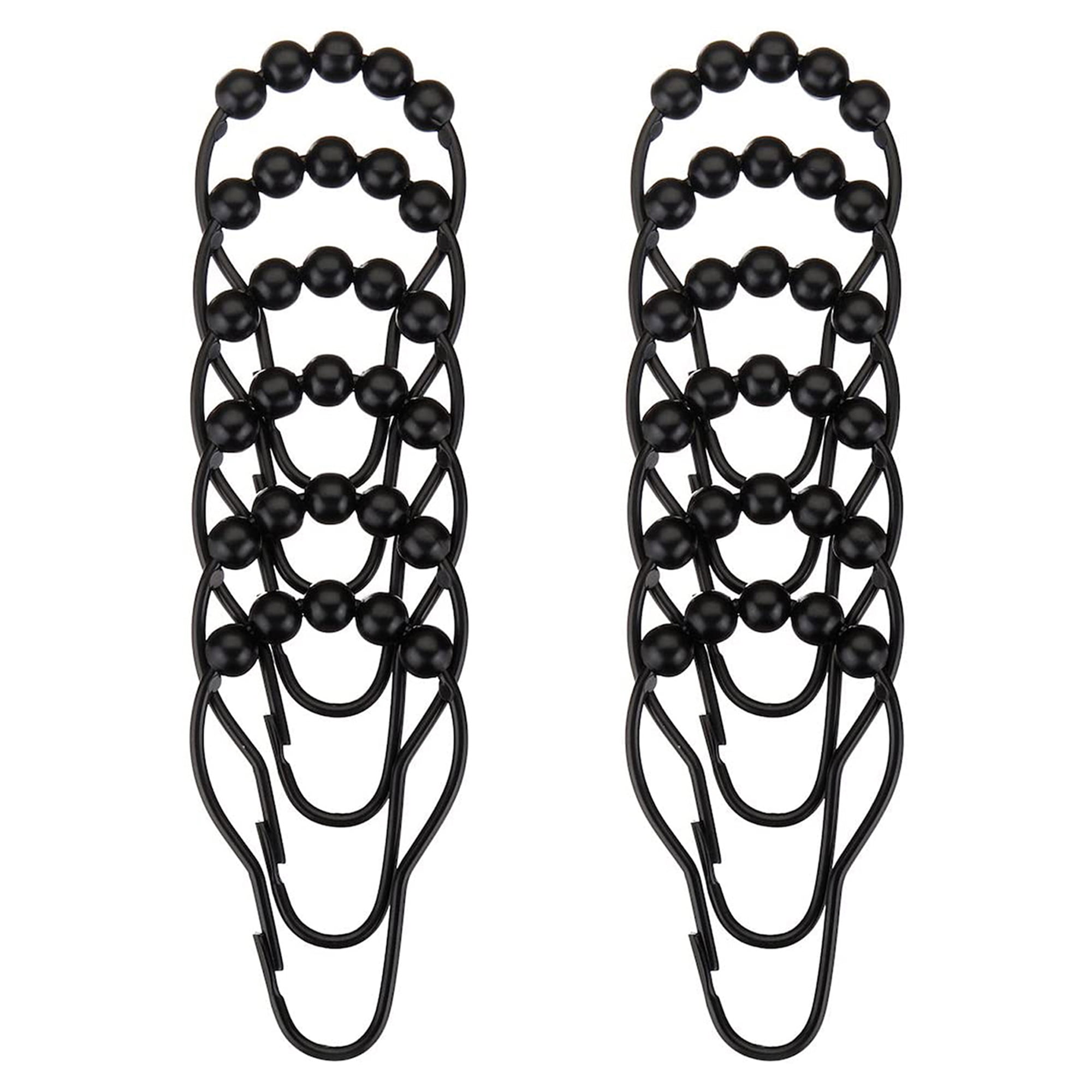 12 Pcs Shower Curtain Hooks Rings, Rustproof Heavy Duty Roller Glide