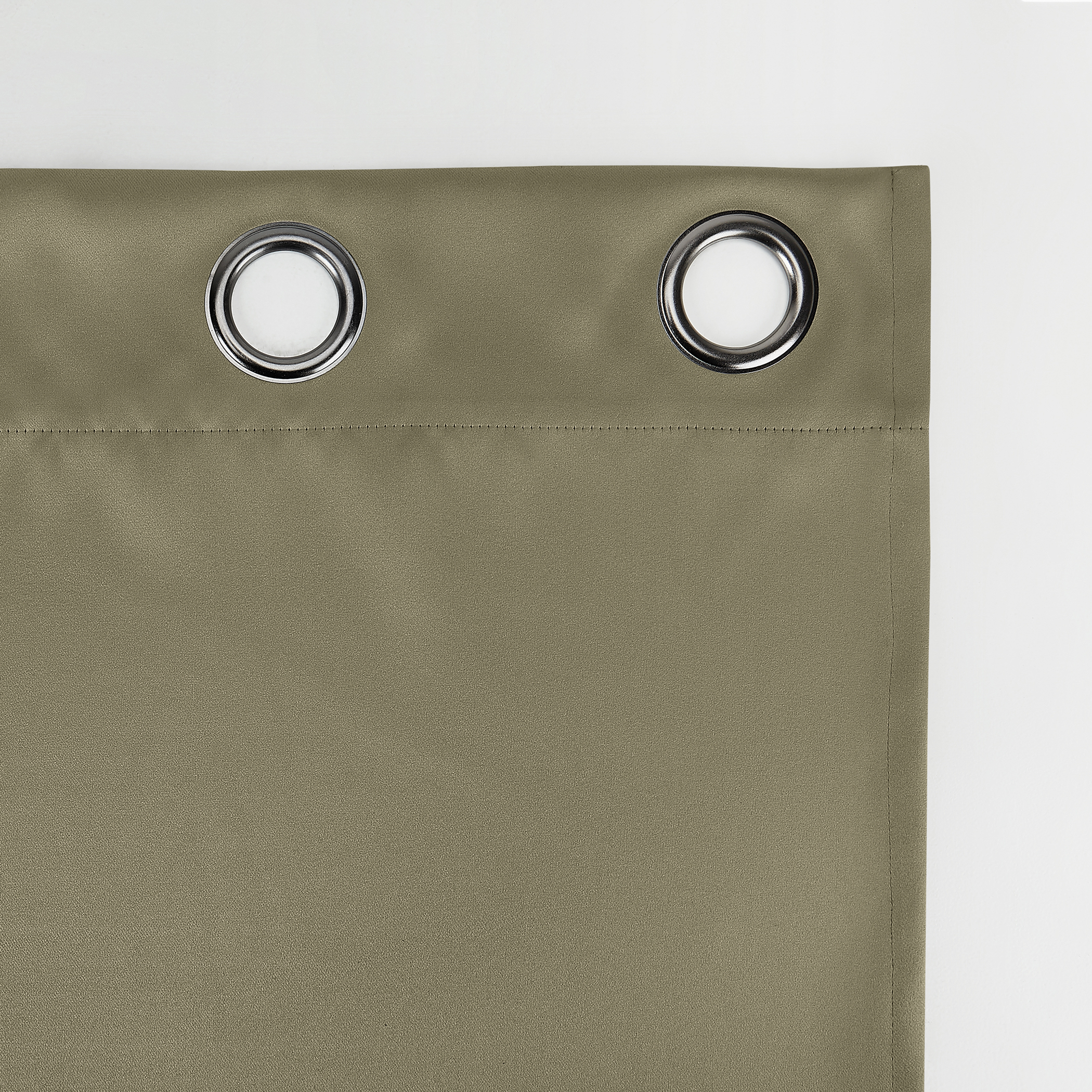 Sun Zero Oslo Theater Grade 100% Blackout Grommet Curtain Panel, 52" x 95", Olive Green (Single Curtain, Rod Not Included)