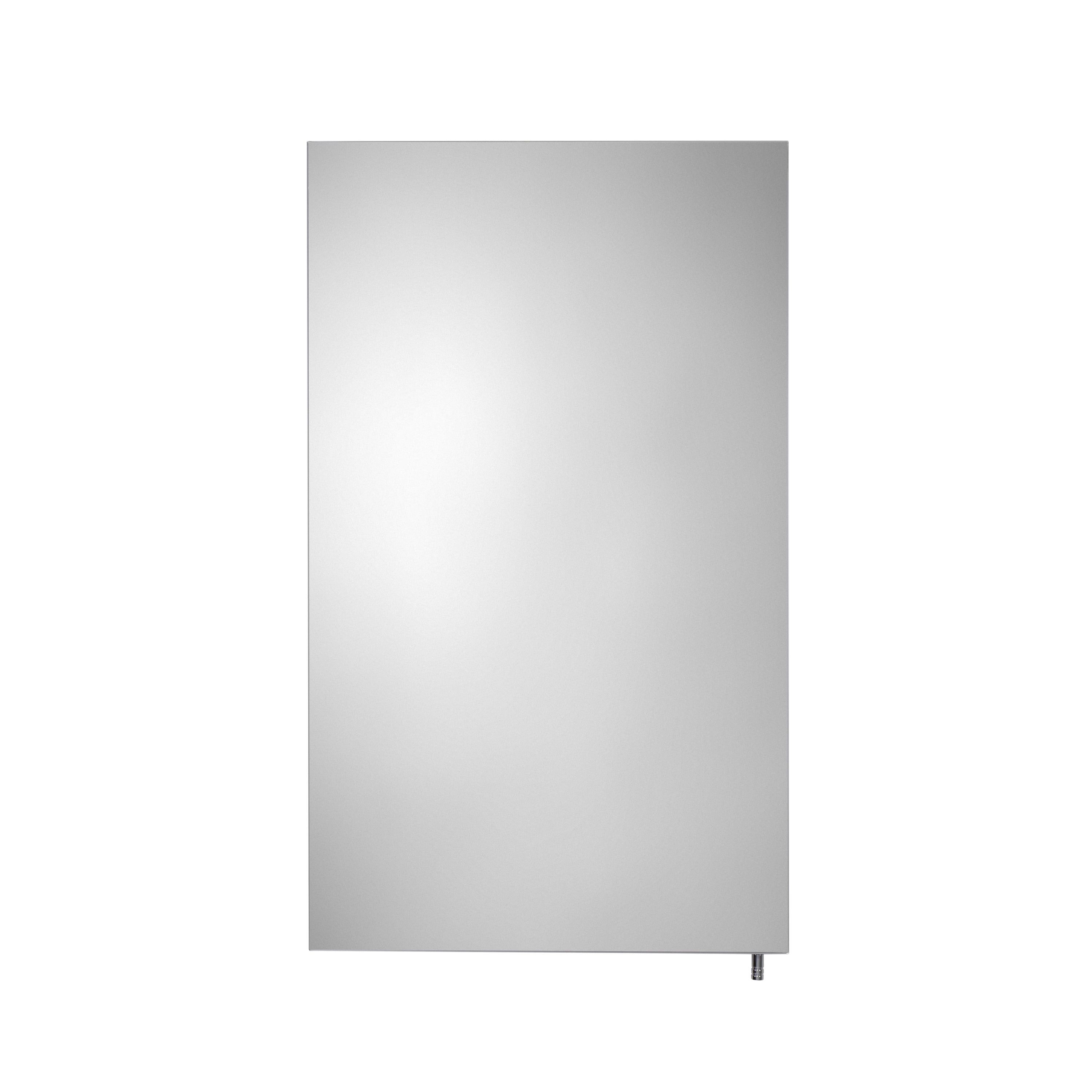 Croydex Finchley Single Door Stainless Steel Medicine Cabinet with Mirror Door (16x26in)