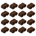 thumbnail image 1 of Uxcell 16Pcs Sujetadores de Cinturón Elásticos Organizadores de Correa de Cinturón de Red Café, 1 of 6