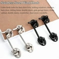 thumbnail image 3 of ZiYuya Hook and Eye Latch, Stainless Steel Door Hook, Hook and Eye Latch for Barn Door Lock, Hooks for Gate and Window Latch, 3 of 10