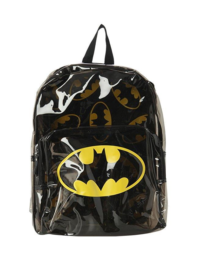 batman clear backpack