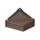thumbnail image 2 of Vela rectangular con sombra solar para patio y piscina - Tela HDPE bloqueadora de UV al 95% - Toldo exterior color café, 2 of 5