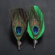 thumbnail image 4 of Broche de de pavo para mujer, camisa, traje, accesorio de boda. Verde Hugo broches de plumas, 4 of 10