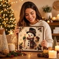 thumbnail image 3 of Clearance Gunhay Pearl Art Kits for Adults, Christmas Pearl Diamond Painting with Frame, Pearl Diamond Art Ideal for Adult Beginnersrs, White Snowmen, 3 of 7