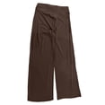 thumbnail image 5 of PInxai Wide Leg Pants Women High Elastic Waisted Loose Comfy Casual Workout Pants Running Yoga Pants Solid Color，Coffee，L, 5 of 5