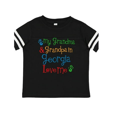 

Inktastic Georgia Grandma Grandpa Loves Me Gift Toddler Boy or Toddler Girl T-Shirt