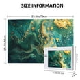 thumbnail image 4 of Sikiie Turquoise Golden Swirl Puzzle, Jigsaw Puzzles, Jigsaw Puzzles 1000 Pieces, Custom Jigsaw Puzzle for Adults (29.5×19.7in, Horizontal), 4 of 9