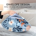 thumbnail image 4 of Yayeee Pillowcase King Size Set of 2 Satin Wrinkle Resistant Pillow Case, Floral Easter Rabbits, 4 of 8