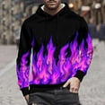 thumbnail image 4 of Hoodies for Men Y2k Tie-Dye Pullover Hoodies Drawstring Long Sleeve Casual Sweatshirt Jacket with Pockets L, 4 of 9