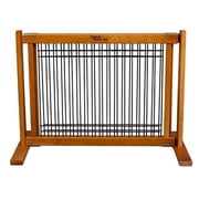 20" Kensington - Small Free Standing Wood/Wire Pet Gate - Artisan Bronze