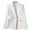 White, variant on Gmluru Womens Casual Blazers White Solid Color Long Sleeve Lapel Button Temperament Suit Jacket Lightweight Suit S-4XL