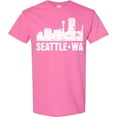 thumbnail image 3 of Inktastic Seattle Skyline Grunge T-Shirt, 3 of 5