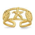 thumbnail image 2 of 14K Yellow Gold Starfish Toe Ring, 2 of 4