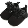 thumbnail image 5 of Antheron Baby Girls Mary Jane Flats Soft Sole Infant Moccasins Floral Sparkly Toddler Princess Dress Shoes, 5 of 6