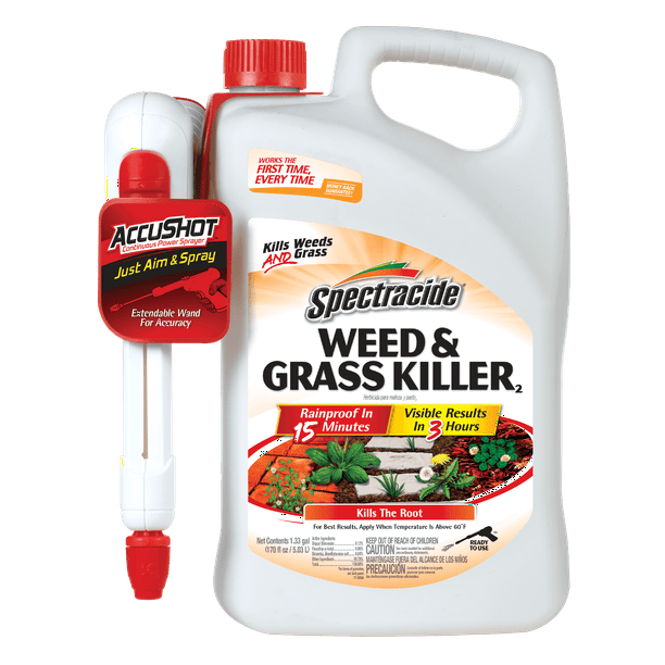 Spectracide Weed & Grass Killer, Accushot Sprayer, 1.33gal Walmart