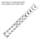 thumbnail image 4 of Correa de metal para mujer con pulsera de repuesto de diamantes brillantes, pulsera de repuesto con correa sólida para hombre y mujer con cierre Ormromra 223195-1, 4 of 8