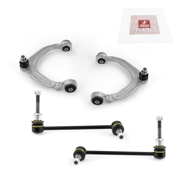 Metrix Premium Chassis Parts - 4 PC Front Upper Control Arm & Front Sway Bar Stabilizer End Link Kit Fits 07-18 BMW X5, 08-14 X6, 15-19 X6 AWD, RK620976, RK620975, K750215, K750216