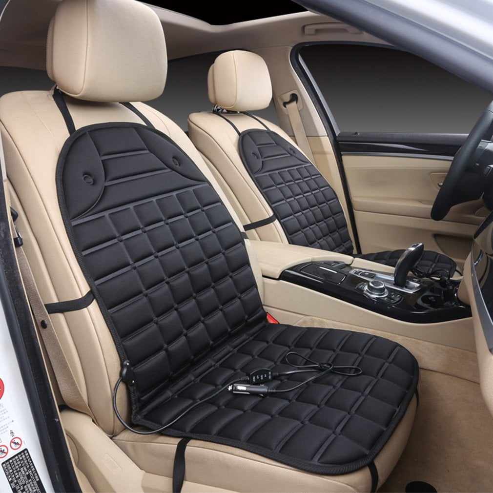 Durable Car Seat Heated Cover 12V Front Seat Heater Auto Winter Warmer Cushion by