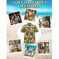 thumbnail image 6 of Netecom St.Bernard Hawaiian Shirt for Men, Tropical Style, Button Down Summer Beach Short Sleeve, S-5XL, 6 of 6