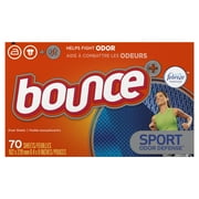 Bounce Plus Febreze Sport Odor Defense Fabric Softener Dryer Sheets, 70 Count
