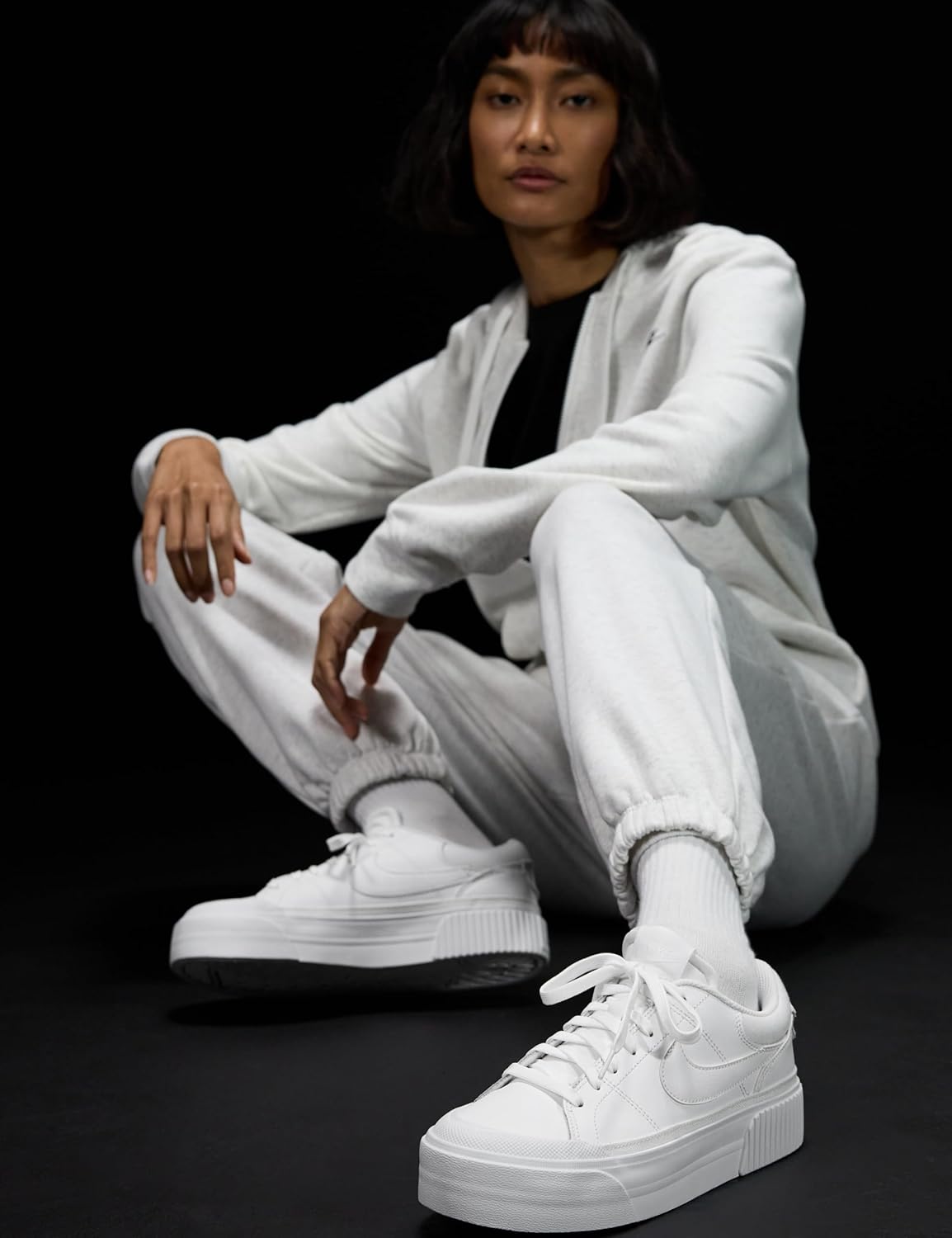 Women's Court Legacy Sneaker, White/White-White, 10.5