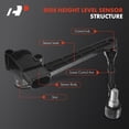 thumbnail image 6 of A-Premium Ride Height Level Sensor Compatible with Land Rover Range Rover, 2004 2005 2006 2007 2008 2009, V8 4.2L 4.4L, Rear Left Driver Side, Replace# RQH100030,LR032106, 6 of 6