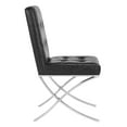 thumbnail image 5 of Safavieh Walsh Modern Glam X-Legs Tufted Side Chair, 5 of 14