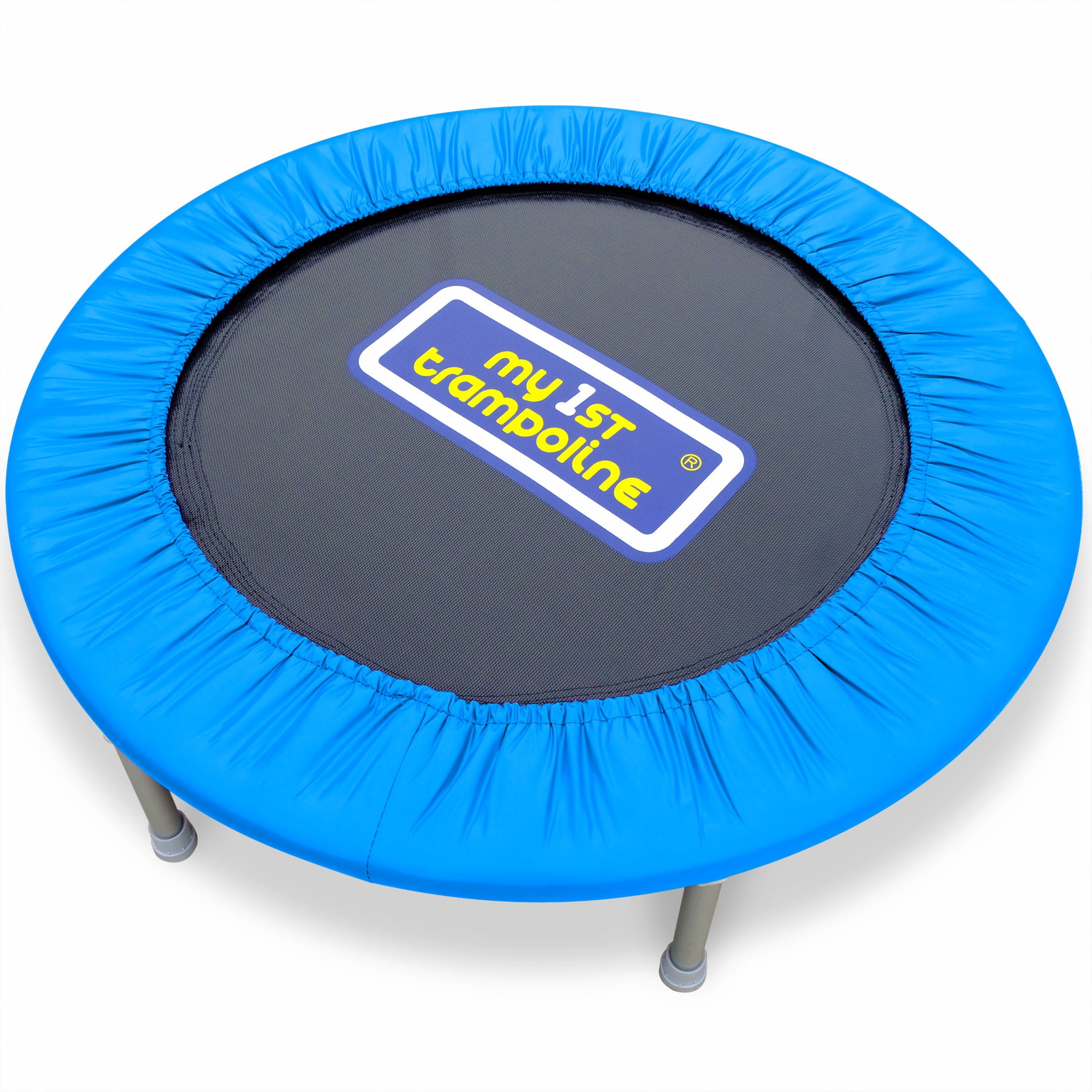 Sportspower My 1st Trampoline 36" Indoor/Outdoor Mini Rebounder Trampoline with No-Gap Padded Cover, for Toddlers & Kids Aged 3 to 10, Max Weight Capacity 220 LBS - BLUE