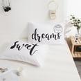 thumbnail image 5 of Move Over Couple Pillowcases King White Black Pillow Cover Letters Patter Microfiber Pillow Case 2 Pack, 5 of 8