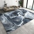 thumbnail image 1 of Marble Style Area Rugs, Abstract Paint Fluid Texture Outdoor Carpet, Modern Soft Foldable Non Slip Durable Easy Clean Rug for Under Dining Office Bedroom Home Decor Mats 4x8ft, 1 of 7