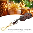 thumbnail image 4 of Musical Instrument Christmas Decoration,  Resin 3.93in Miniature Violin Hanging Ornament Delicate  for Graduation Ceremony, 4 of 7