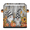 Multicolor 1, variant on CURLYOOT Autumn Pumpkin Black and White Gnome 11 x 11 Inch Cube Storage Bin, Fabric Storage Cube Foldable Basket with Leather Handles, Organizer Basket for Closet Shelves