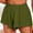 Army Green, variant on GERsome Sweat Shorts for Women Casual Ruffle Workout Shorts Elastic Waist Lounge Athletic Shorts Solid Color Summer Loose Beach Vacation Shorts