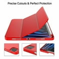 thumbnail image 6 of JETech Case for iPad Pro 11 Inch (2022/2021/2020 Model) with Pencil Holder, Support 2nd Pencil Charging, Slim Tablet Cover with Soft TPU Back, Auto Wake/Sleep (Red), 6 of 8