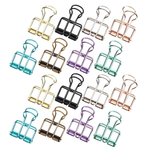 Hollow Binder Clips, Multi-Color Binder Clips, Portable Durable Fashion For Kitchen Travel Living Room Office