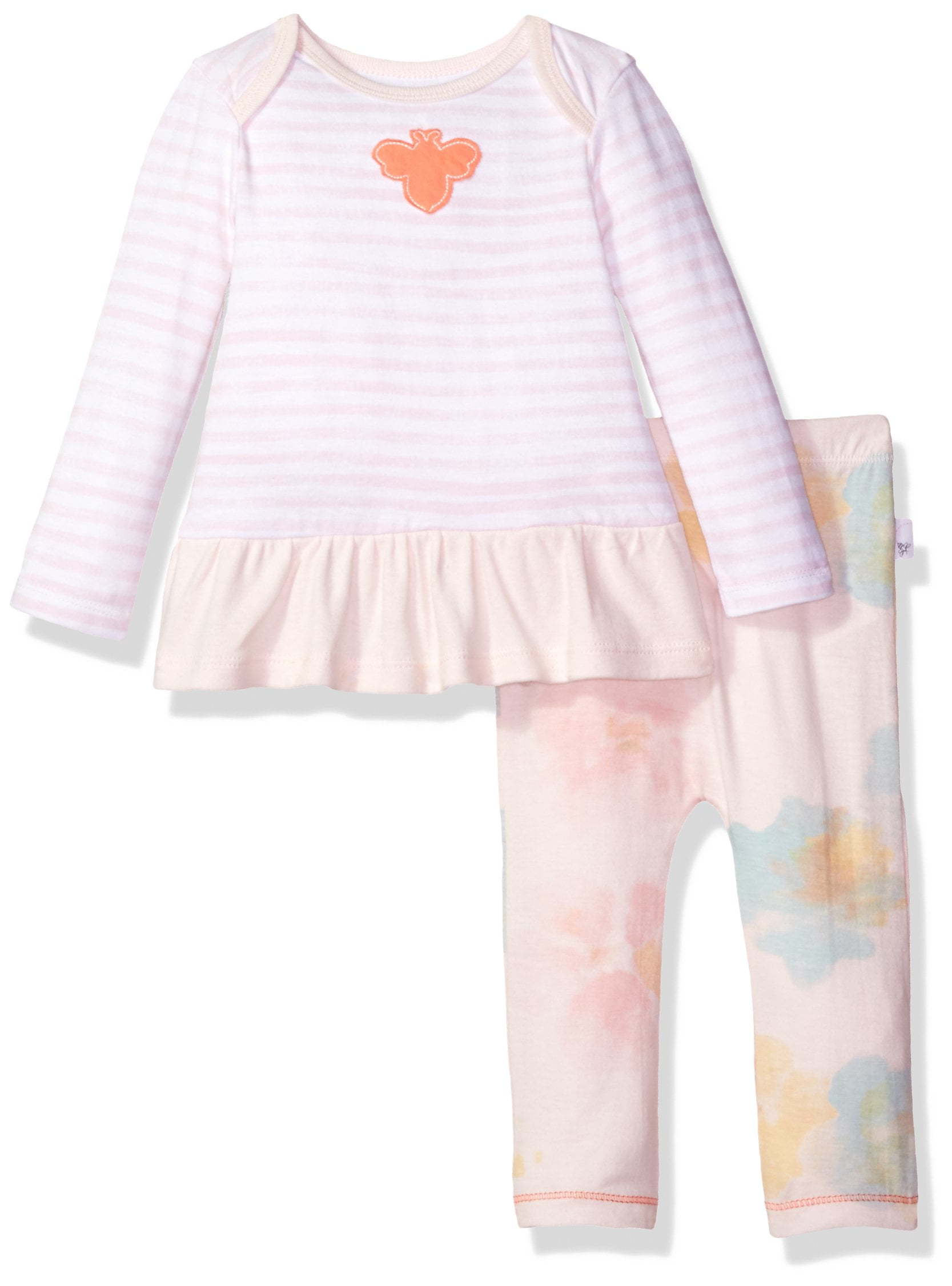 Burt's Bees Baby Baby Girls' Top and Pant Set, Tunic and Legging Bundle, 100% Organic Cotton, NB