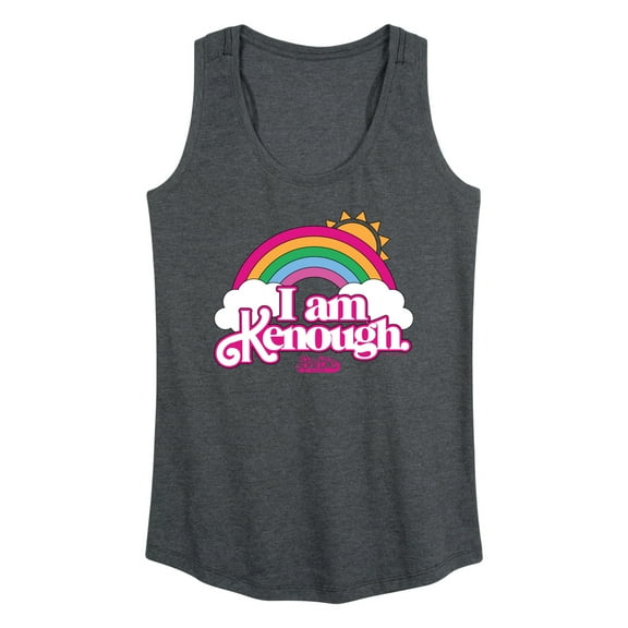 Barbie The Movie - I Am Kenough Rainbow Clouds - Women's Racerback Tank Top