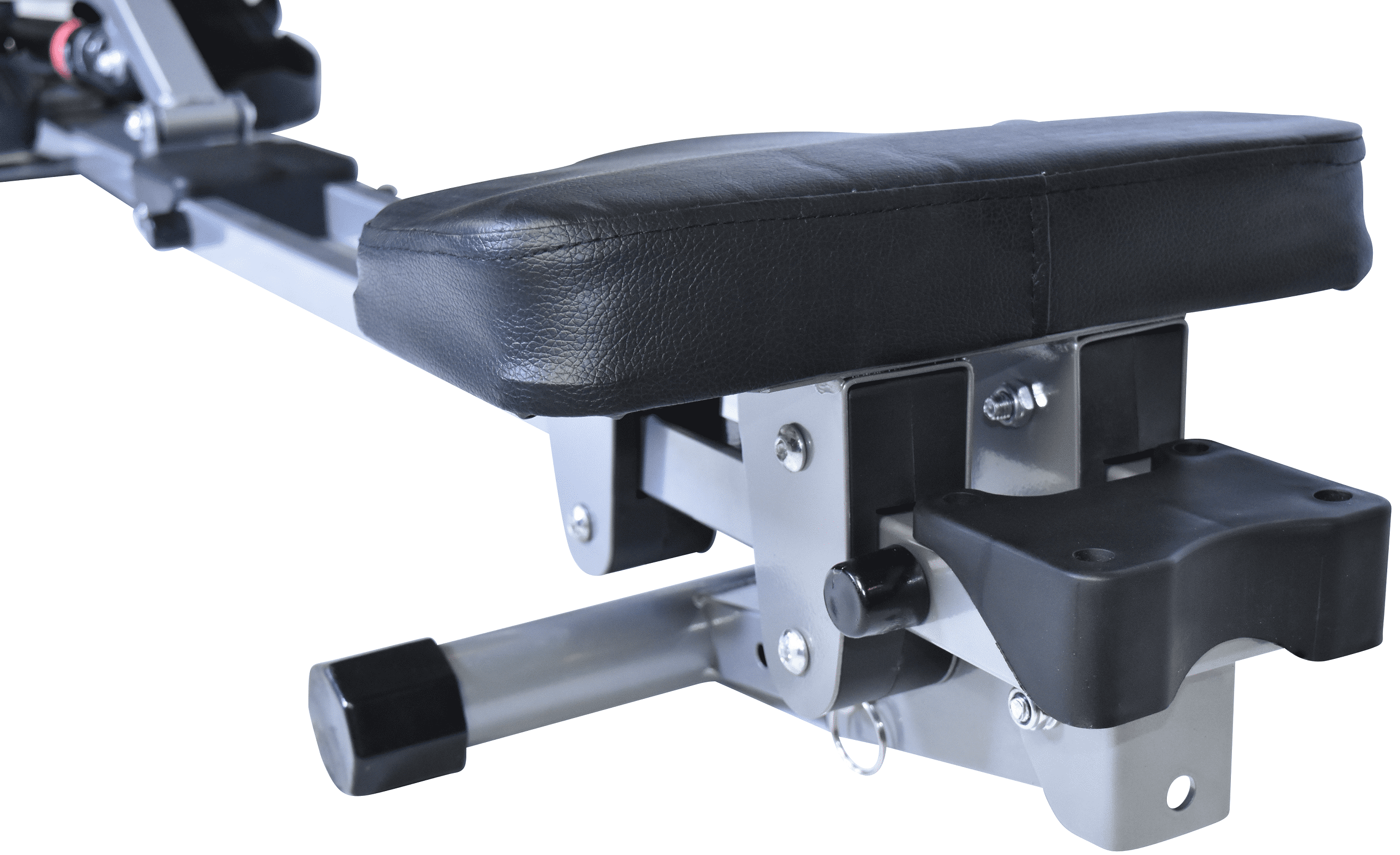 Iron Bar Fitness Rowing Machine Rower Exercise Foldable Edition, for Home Cardio Workouts with 12 Adjustable Resistance Hydraulic System, Includes Digital Monitor and Comfortable Seat Cushion