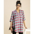 thumbnail image 5 of Moomaya Printed Rayon 3/4 Sleeve Mandarin Collar Top - Regular Fit Stylish Top, 5 of 9