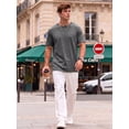 thumbnail image 5 of RICHCOIN T Shirts for Men Short Sleeve Crewneck Summer Casual Top Basic Loose Tees, 5 of 7